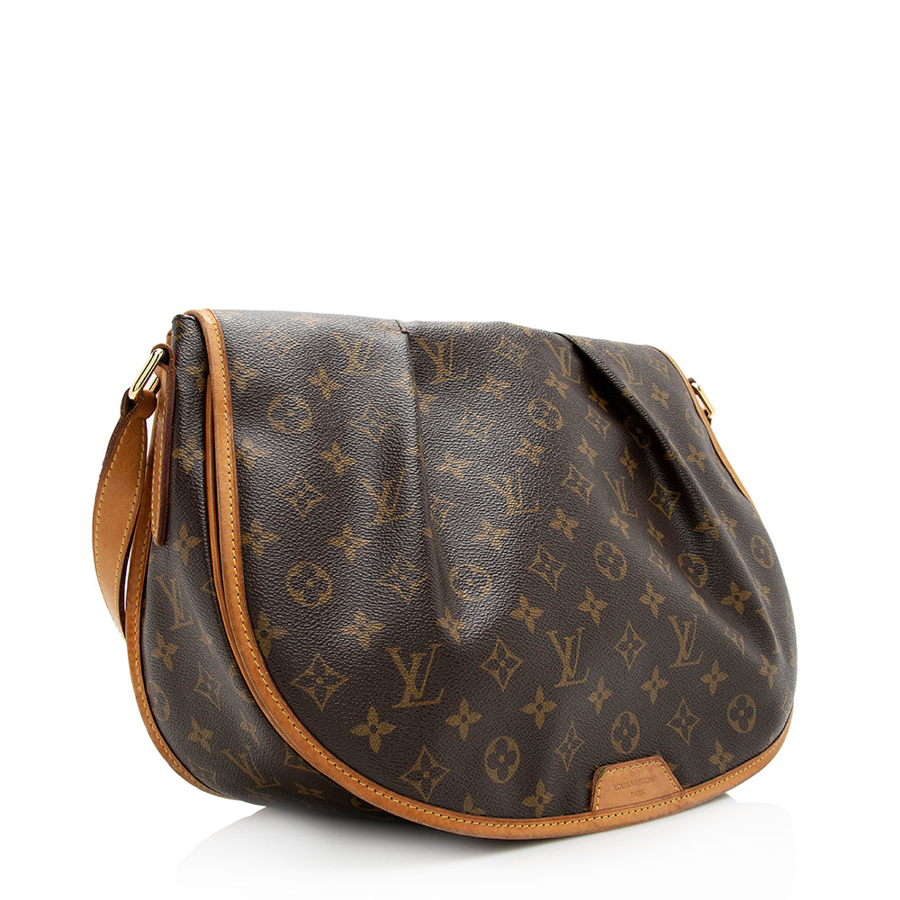 Louis Vuitton Monogram Canvas Menilmontant MM Messenger Bag (SHF-20820)