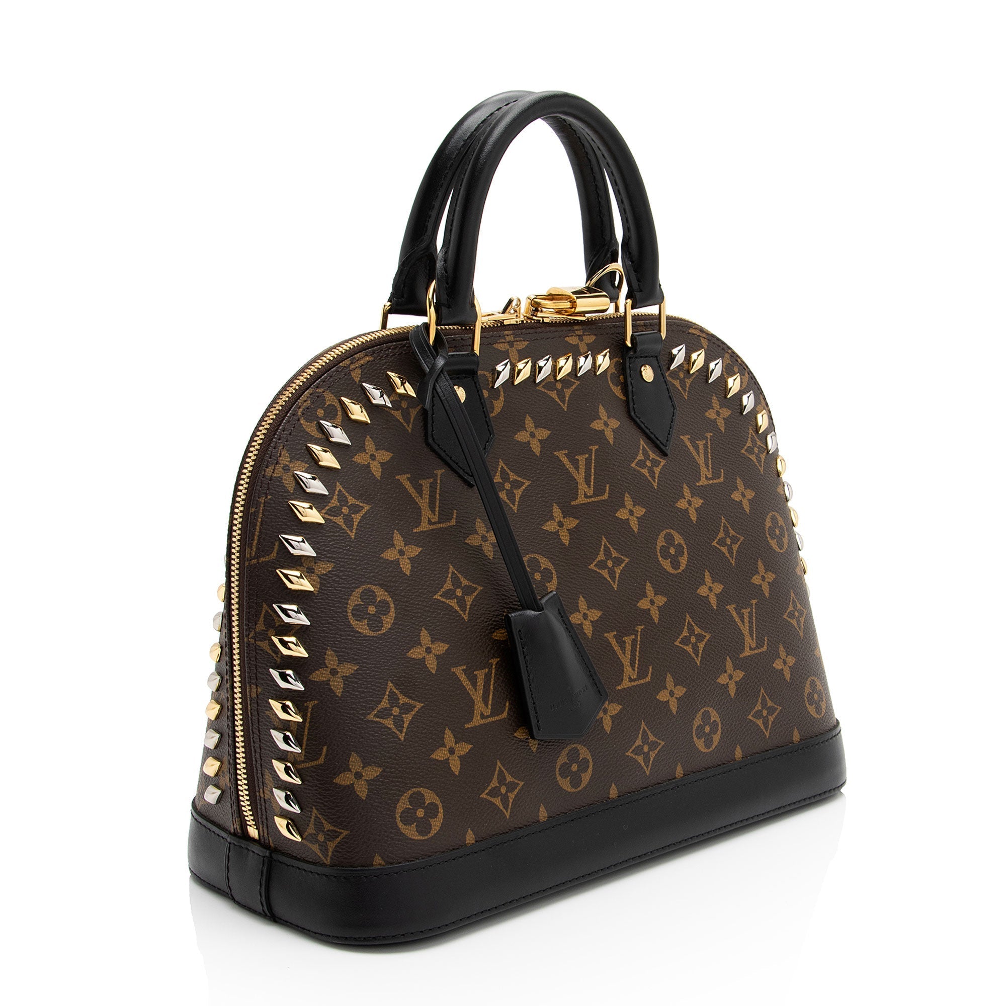 Louis Vuitton Monogram Canvas Metal Stones Alma PM Satchel (SHF-RXS9fl)