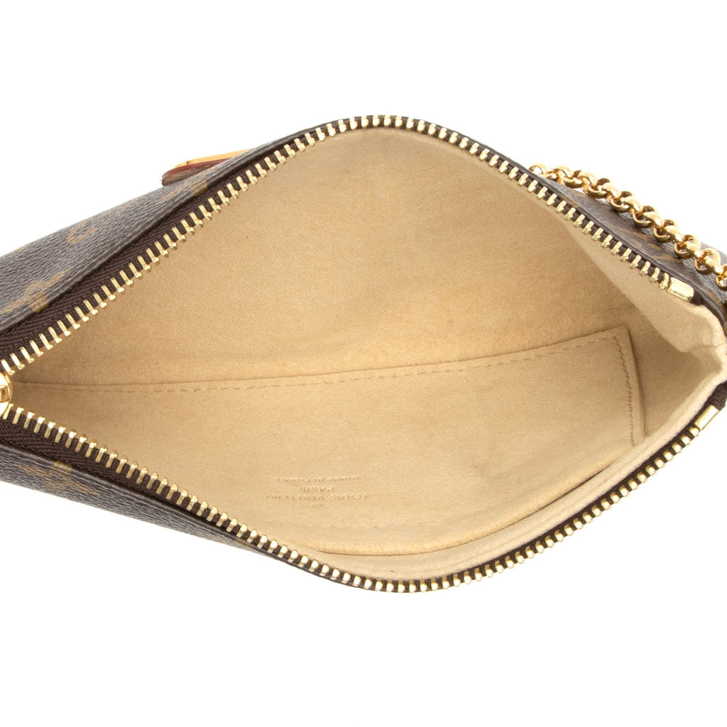 Louis Vuitton Monogram Canvas Milla MM Pochette (SHF-23941)