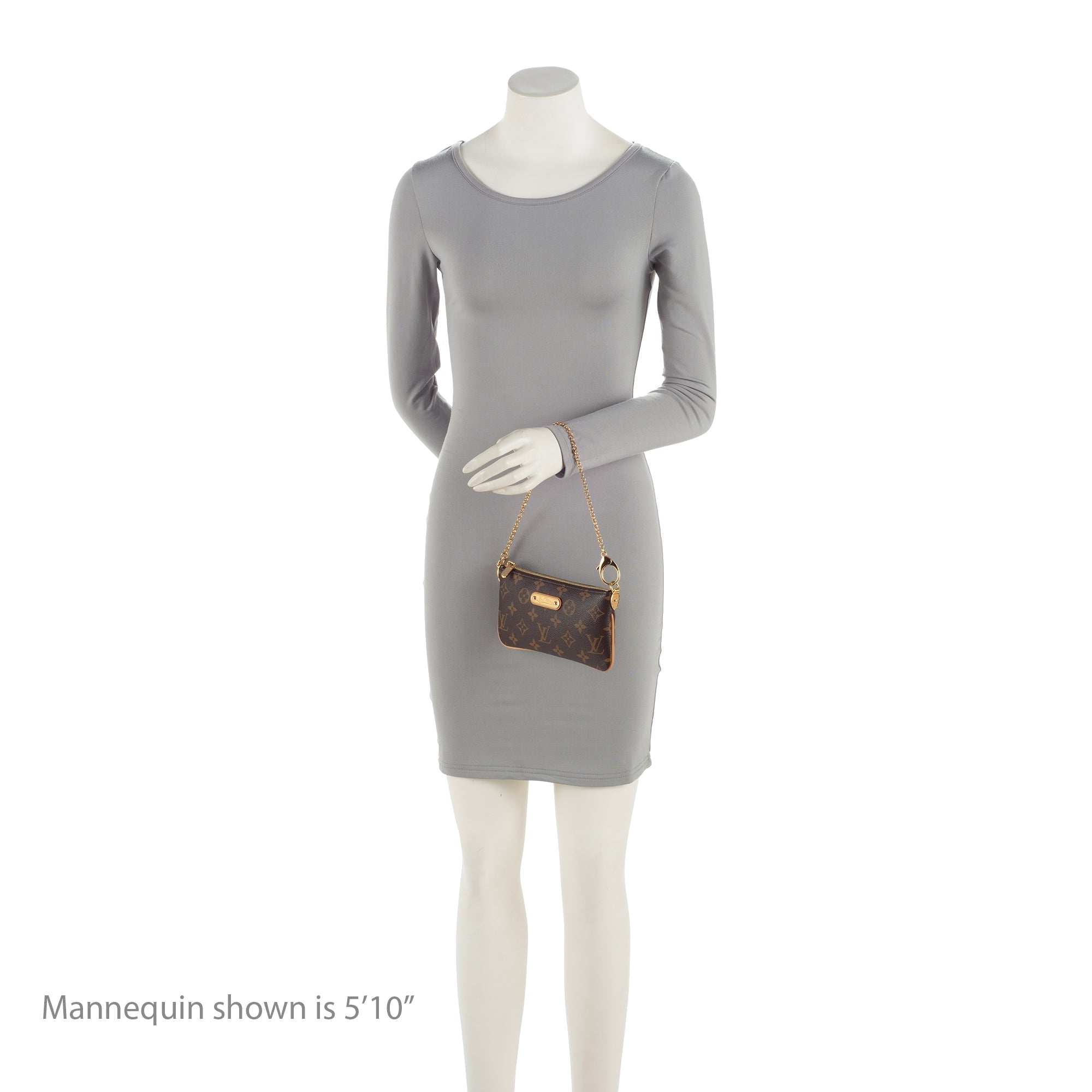 Louis Vuitton Monogram Canvas Milla MM Pochette (SHF-23941)