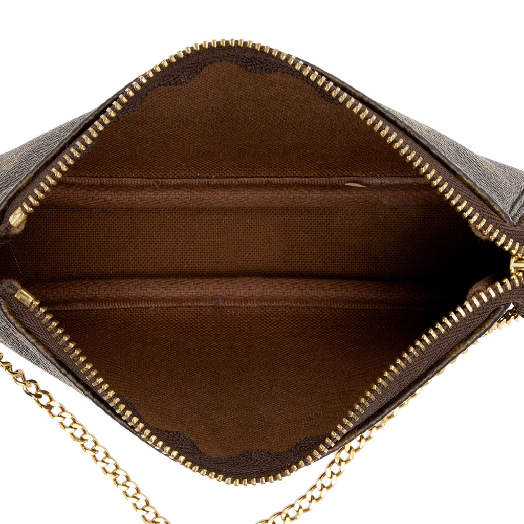 Louis Vuitton Monogram Canvas Mini Pochette Accessoires (SHF-s84SHR)