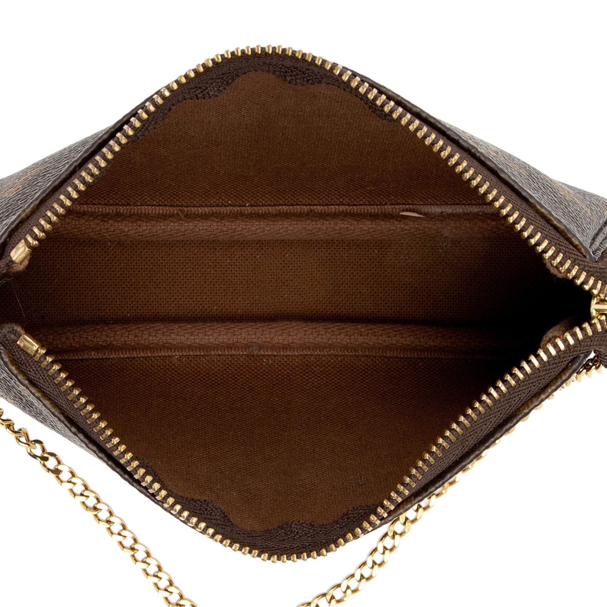 Louis Vuitton Monogram Canvas Mini Pochette Accessoires (SHF-s84SHR)