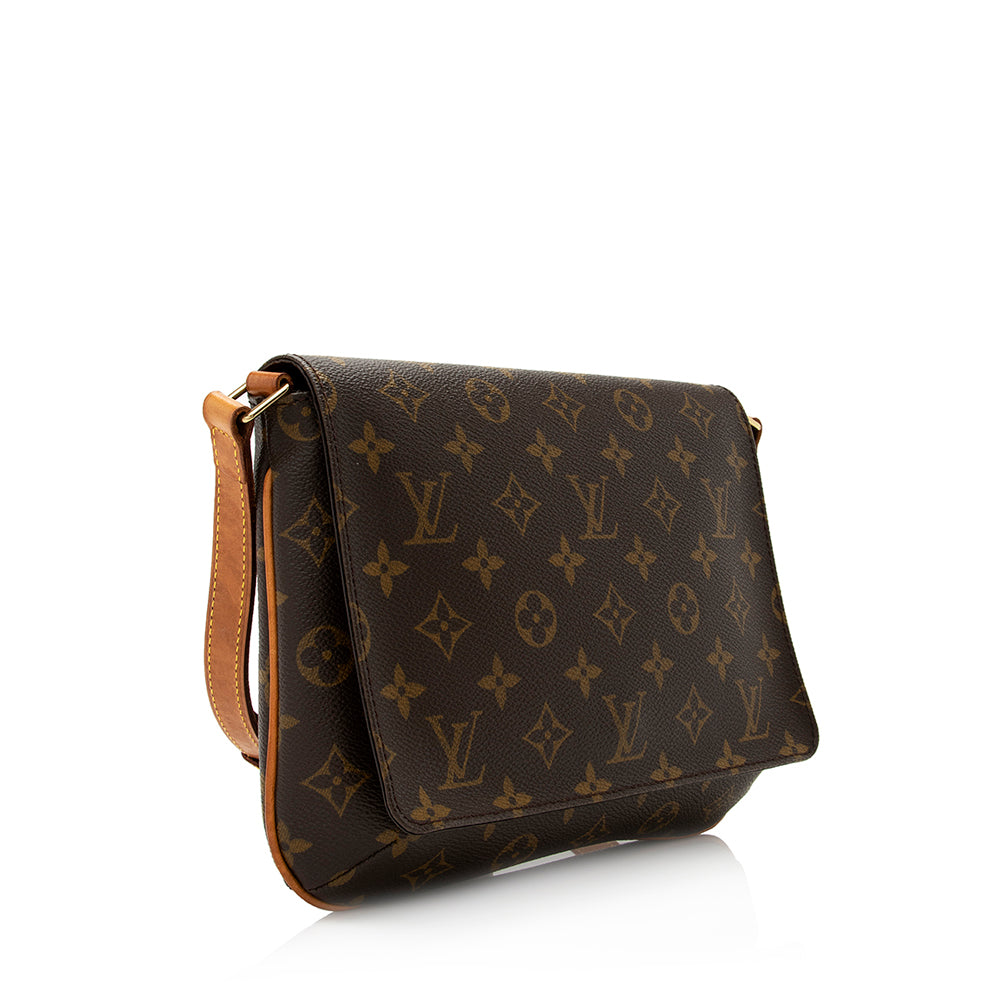 Louis Vuitton  Monogram Canvas Musette Tango Shoulder Bag (SHF-21114)