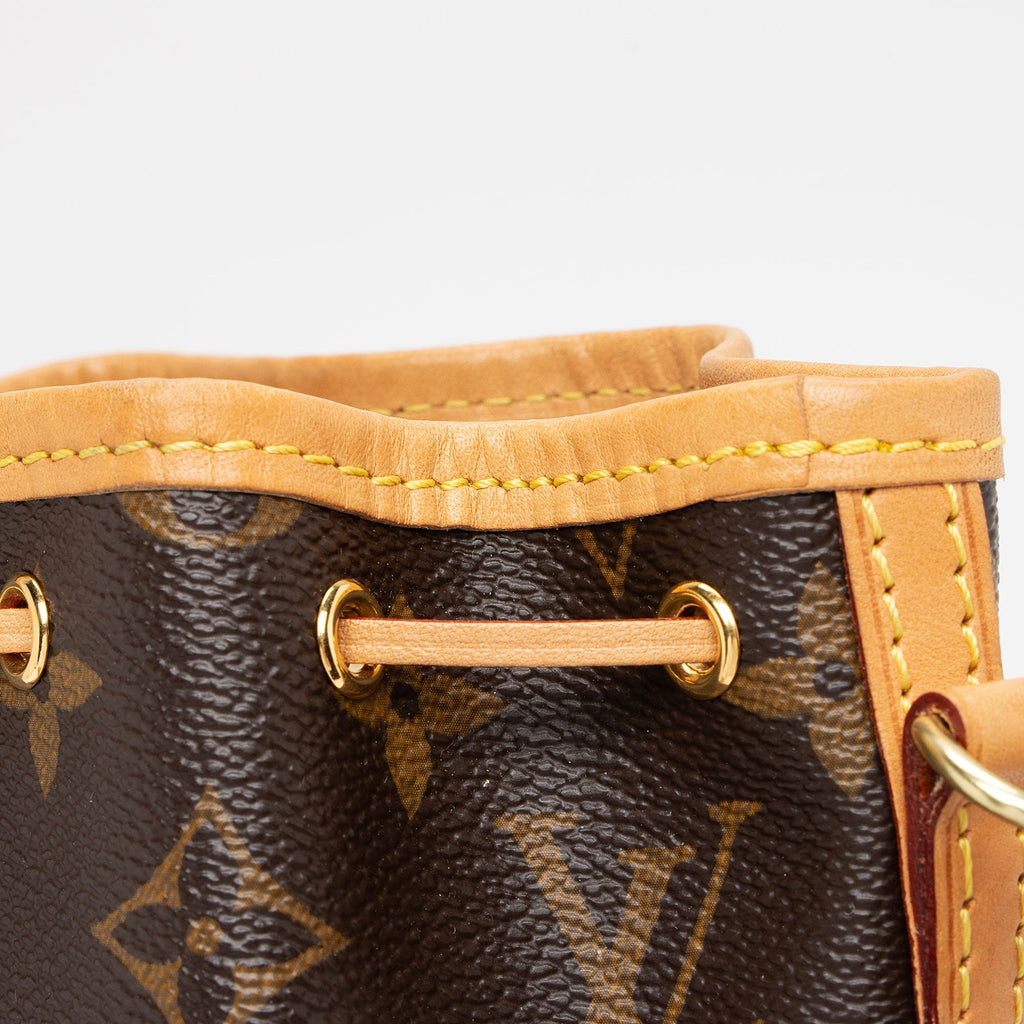 Louis Vuitton Monogram Canvas Nano Noe Shoulder Bag (SHF-Y2s7Ul)