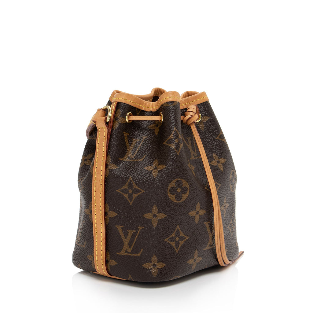 Louis Vuitton Monogram Canvas Nano Noe Shoulder Bag (SHF-Y2s7Ul)