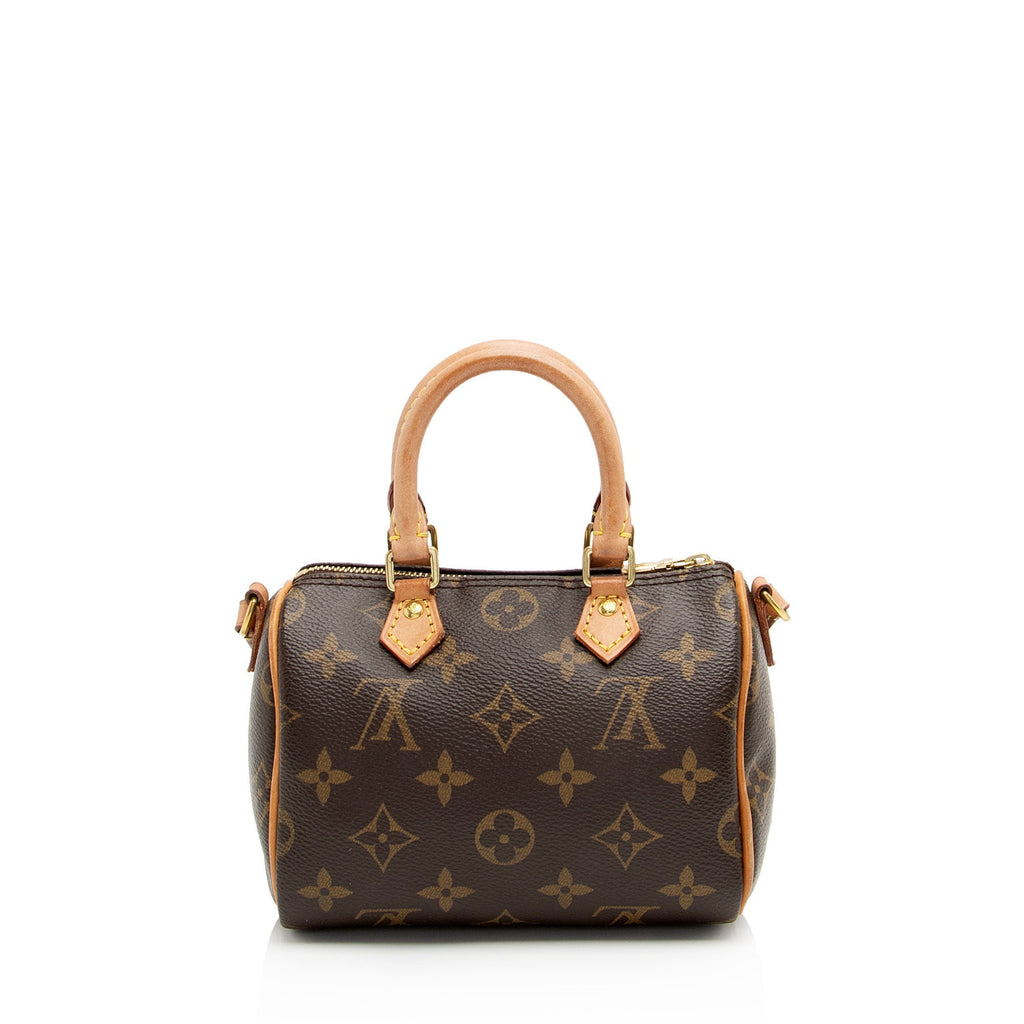 Louis Vuitton Monogram Canvas Nano Speedy Satchel (SHF-v8GlEI)