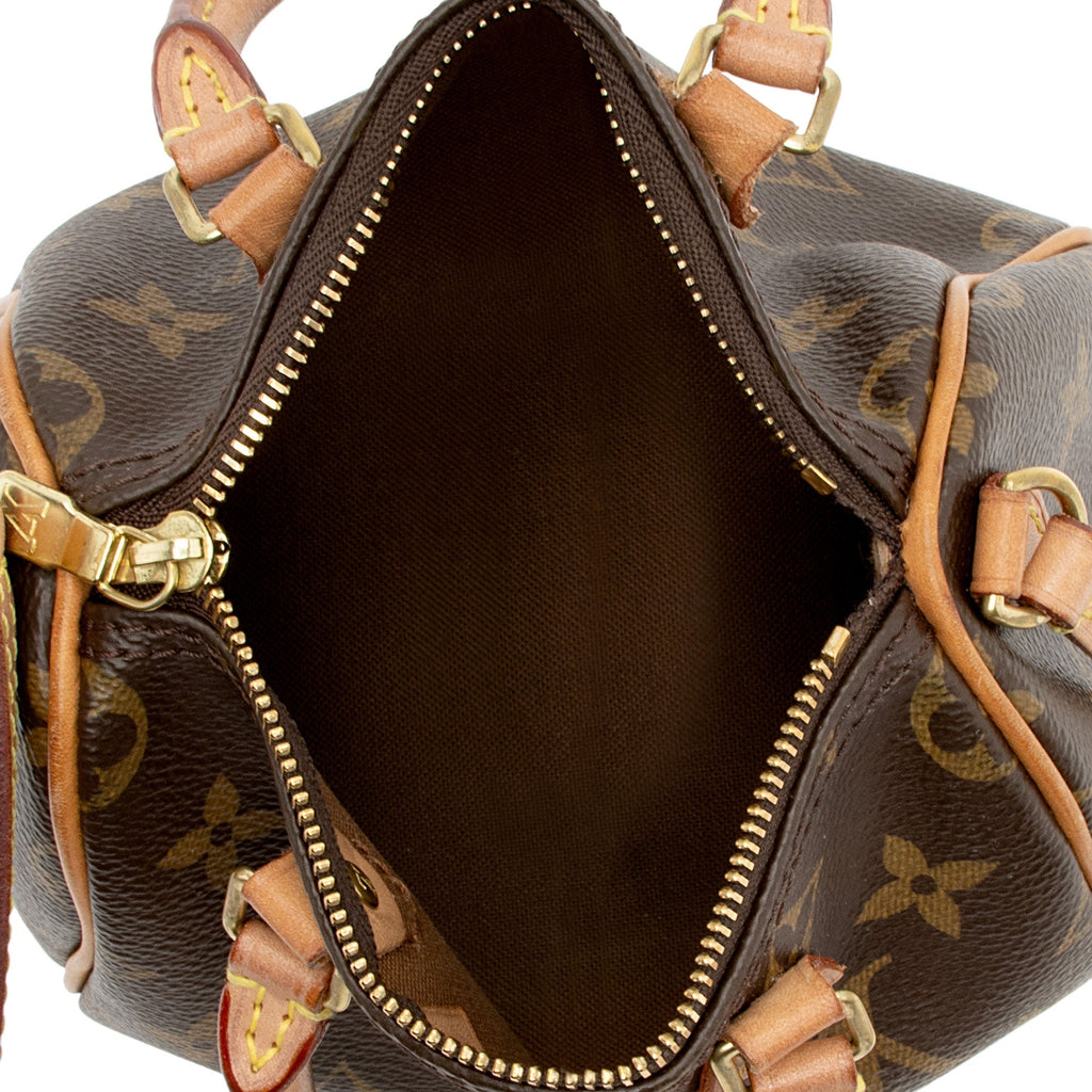 Louis Vuitton Monogram Canvas Nano Speedy Satchel (SHF-v8GlEI)