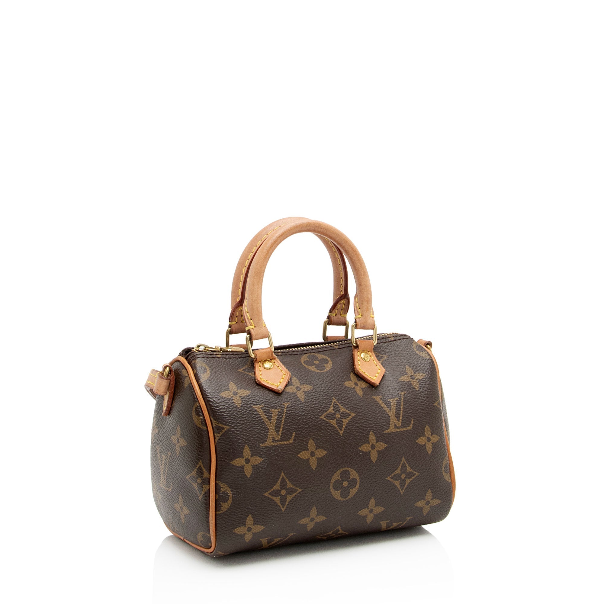 Louis Vuitton Monogram Canvas Nano Speedy Satchel (SHF-v8GlEI)