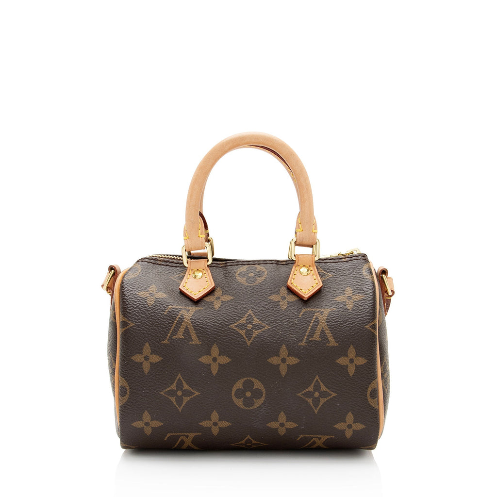 Louis Vuitton Monogram Canvas Nano Speedy Satchel (SHF-gUjSco)