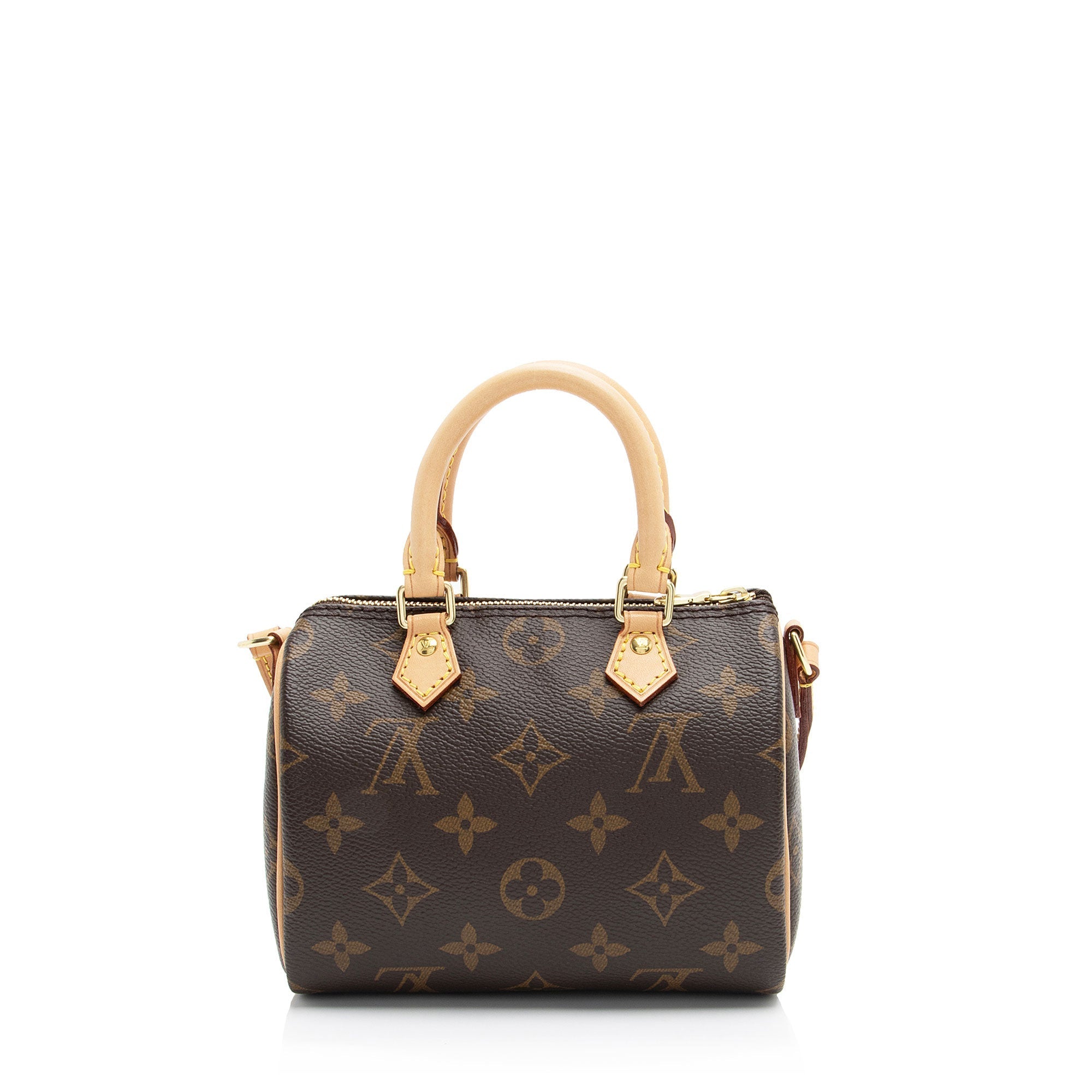 Louis Vuitton Monogram Canvas Nano Speedy Satchel (SHF-6ETzal)