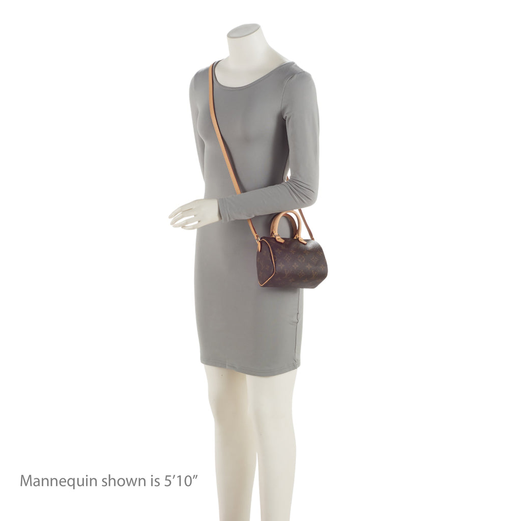 Louis Vuitton Monogram Canvas Nano Speedy Satchel (SHF-6ETzal)