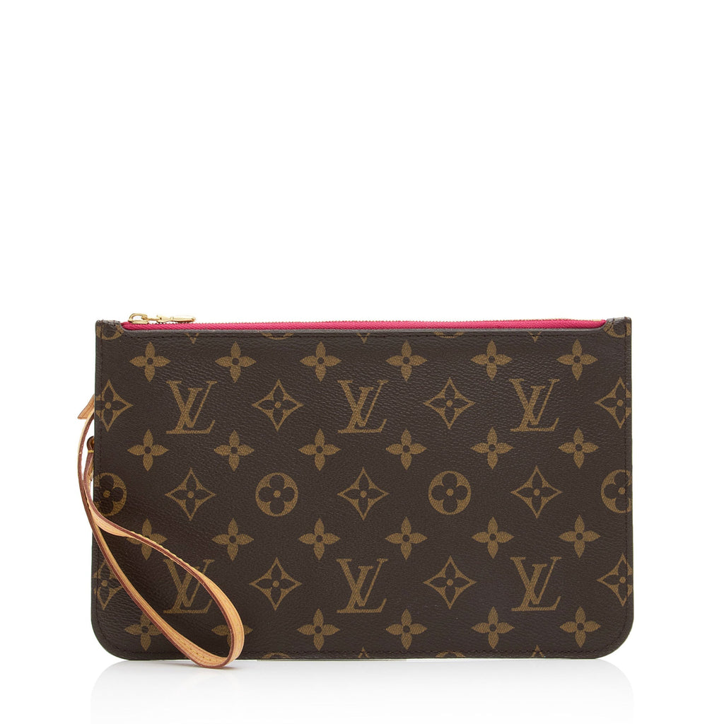 Louis Vuitton Monogram Canvas Neverfull MM Pochette (SHF-QUBONp)