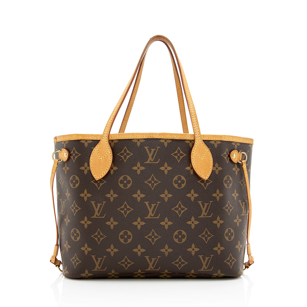 Louis Vuitton Monogram Canvas Neverfull PM Tote (SHF-20528)