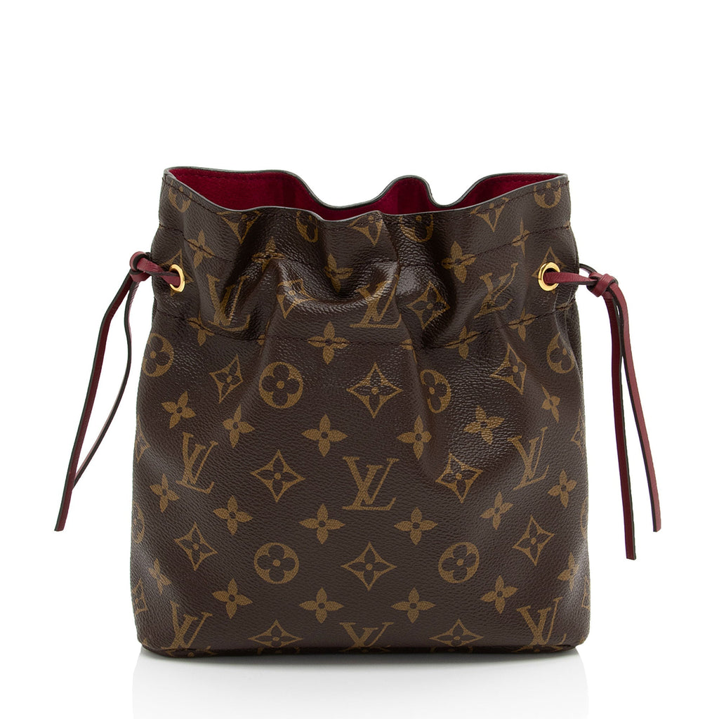 Louis Vuitton Monogram Canvas Noe Drawstring Pouch (SHF-QNhtOz)
