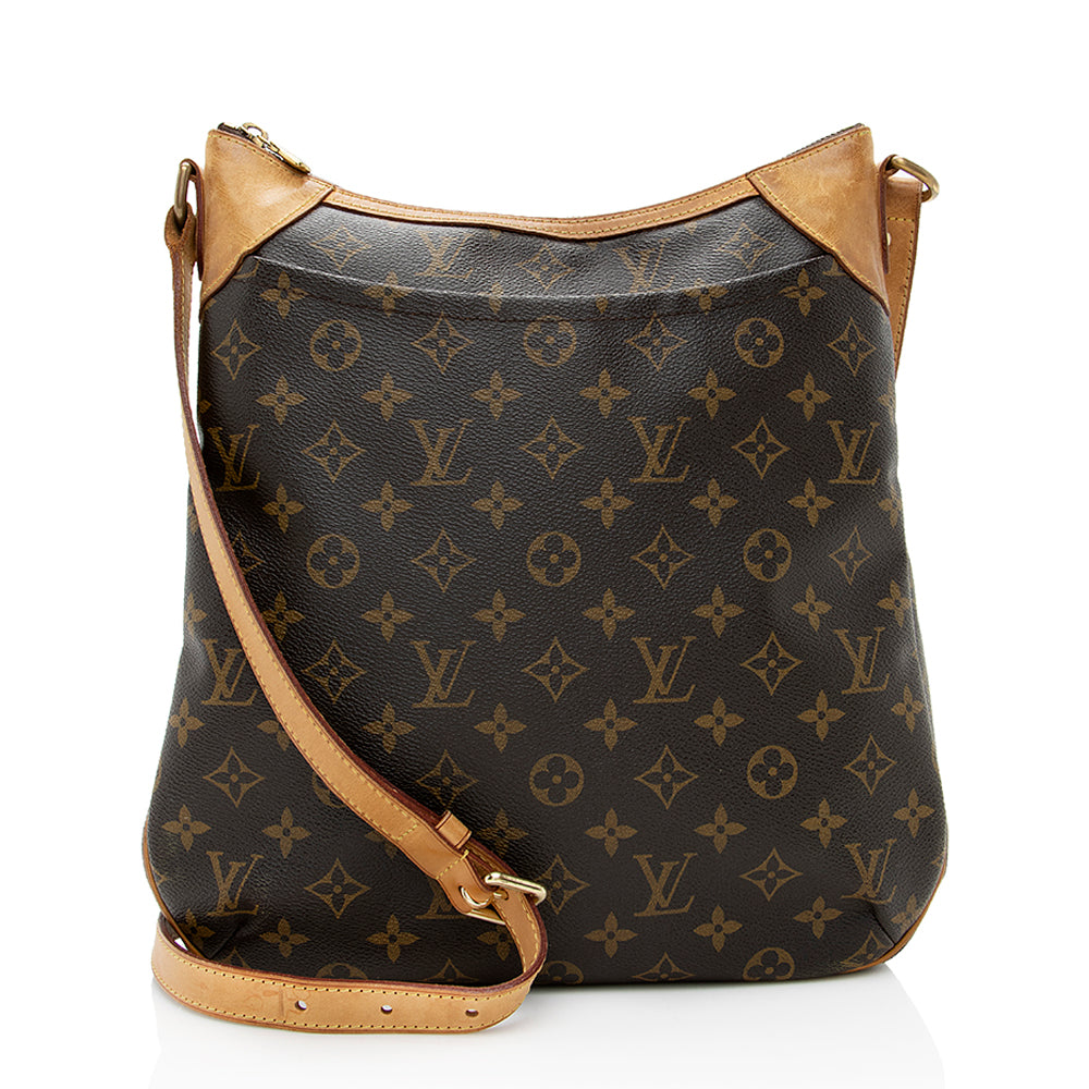 Louis Vuitton Monogram Canvas Odeon MM Shoulder Bag (SHF-18774)