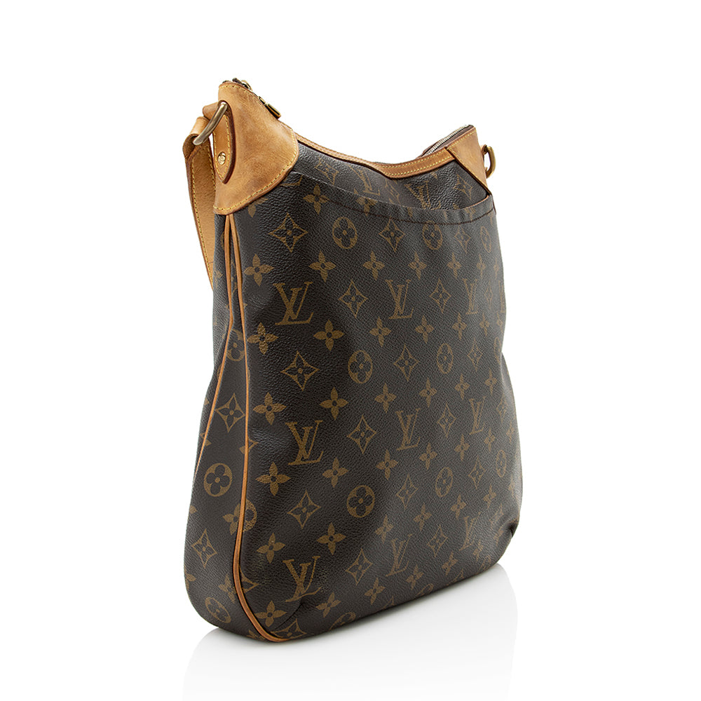 Louis Vuitton Monogram Canvas Odeon MM Shoulder Bag (SHF-18774)