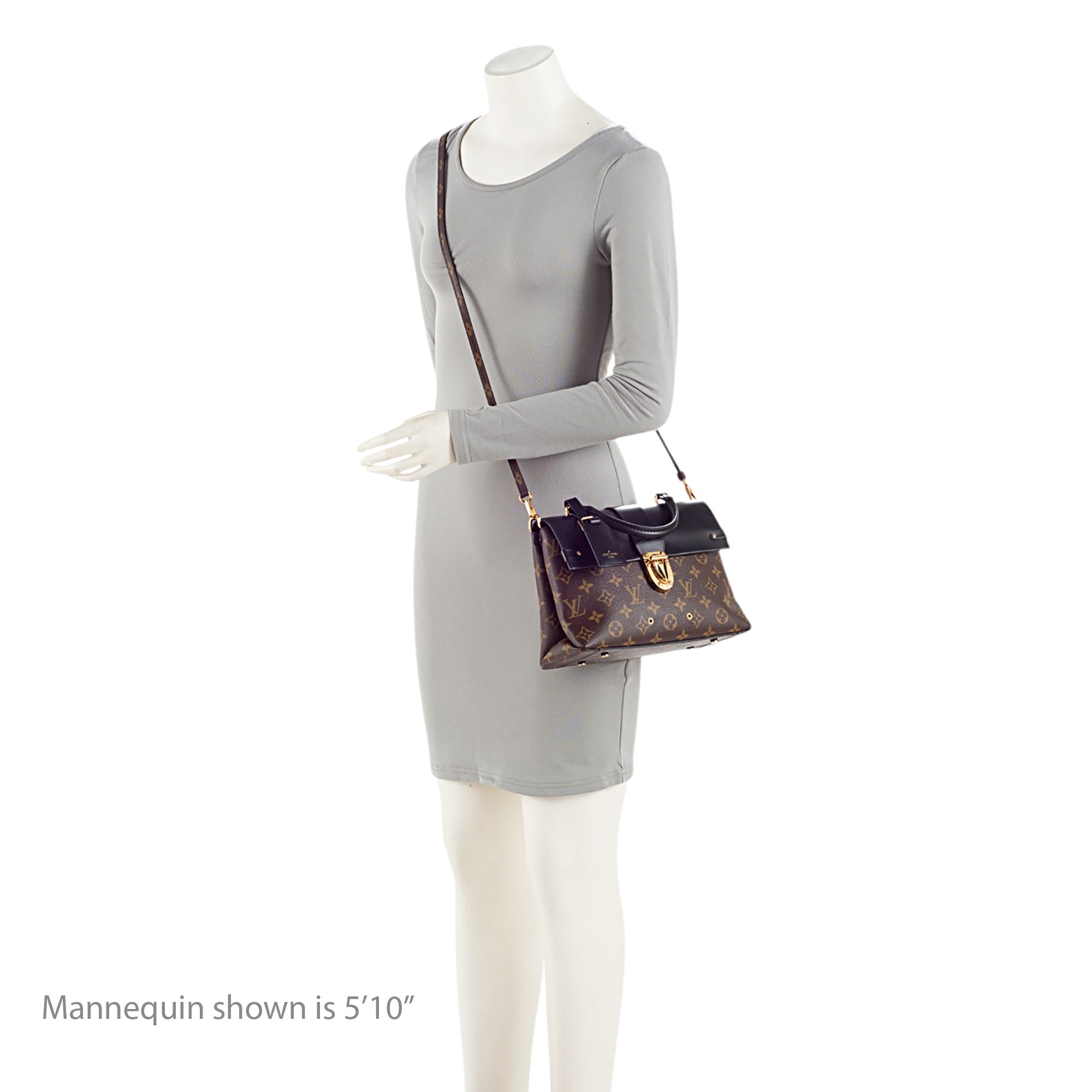 Louis Vuitton Monogram Canvas One Handle MM Flap Bag (SHF-8PThM6)