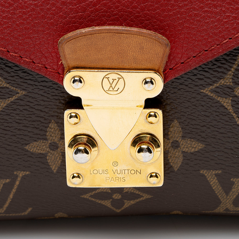 Louis Vuitton Monogram Canvas Pallas Chain Shoulder Bag (SHF-20186)