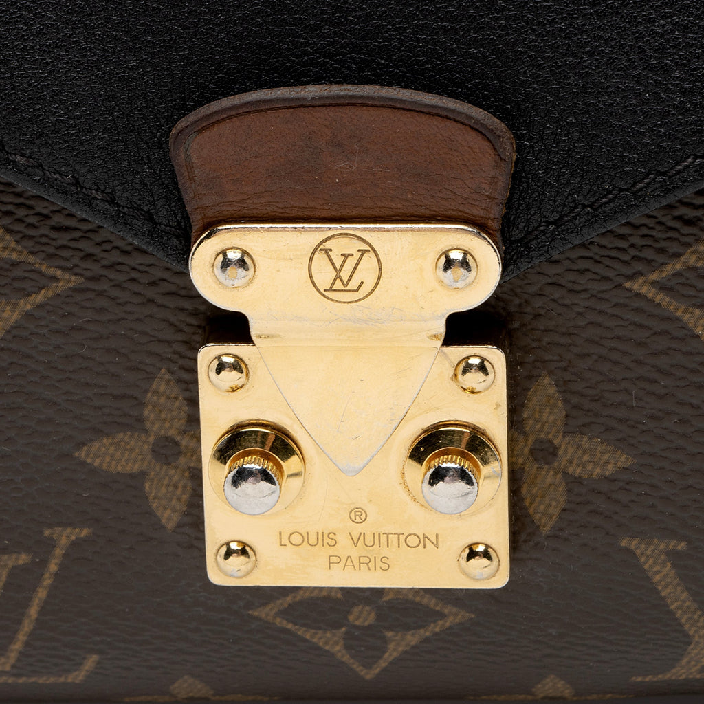 Louis Vuitton Monogram Canvas Pallas Chain Shoulder Bag (SHF-6axUqc)