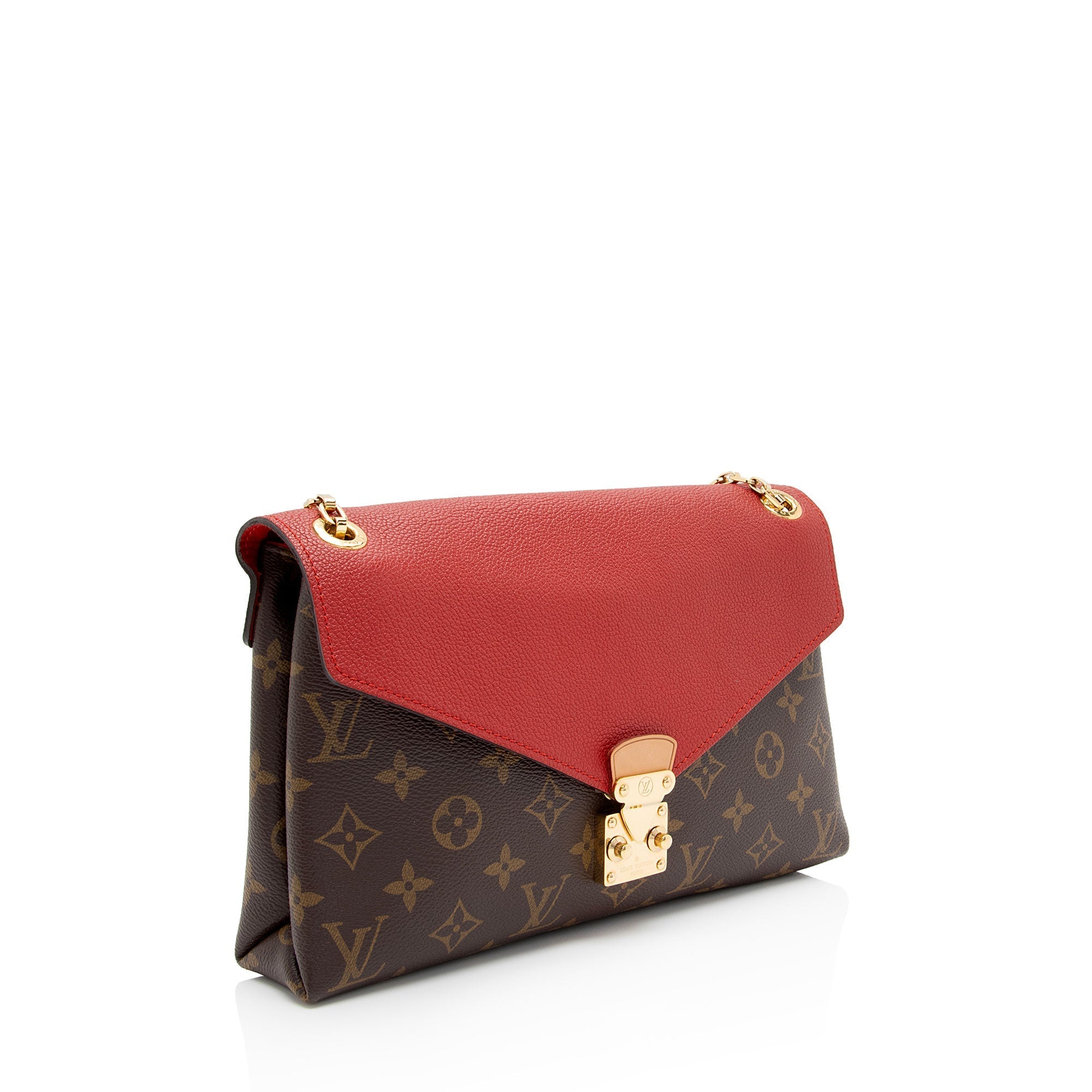 Louis Vuitton Monogram Canvas Pallas Chain Shoulder Bag (SHF-0DnP5y)