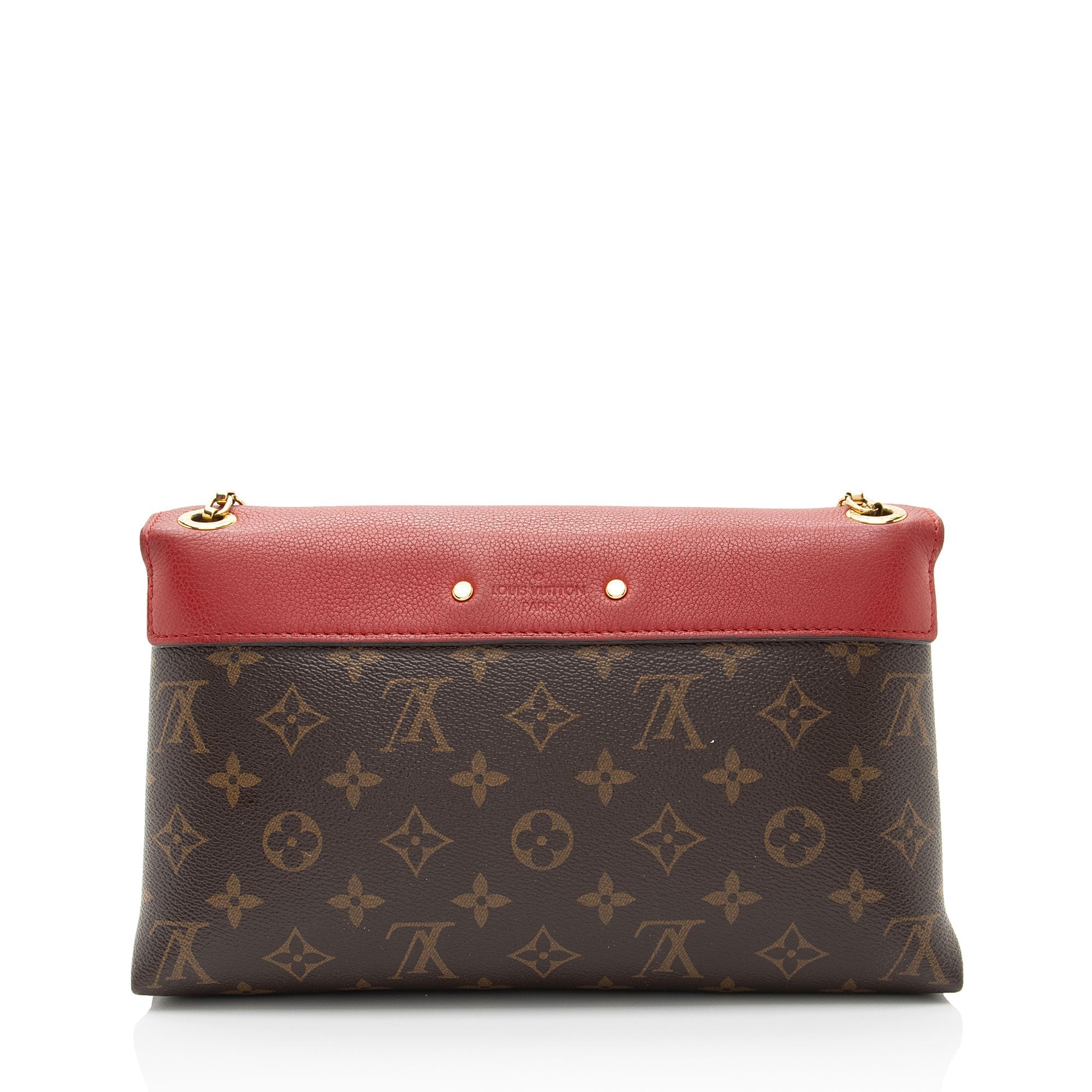 Louis Vuitton Monogram Canvas Pallas Chain Shoulder Bag (SHF-RtD3By)