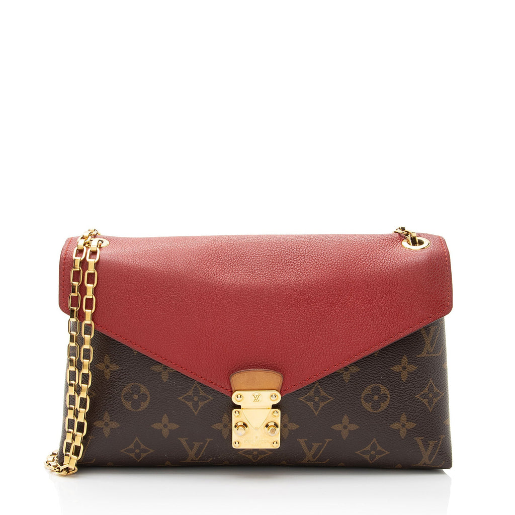Louis Vuitton Monogram Canvas Pallas Chain Shoulder Bag (SHF-RtD3By)