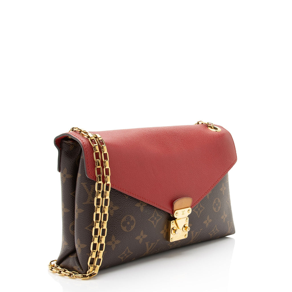 Louis Vuitton Monogram Canvas Pallas Chain Shoulder Bag (SHF-RtD3By)