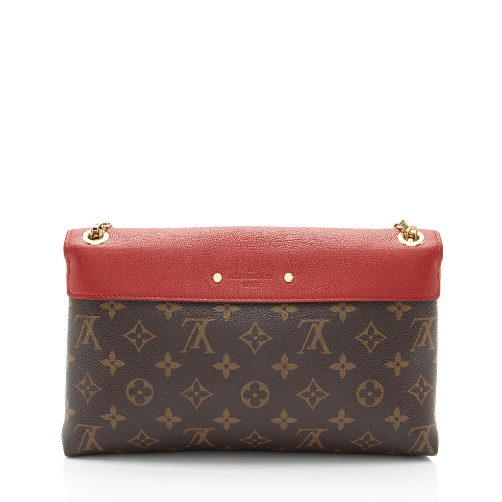Louis Vuitton Monogram Canvas Pallas Chain Shoulder Bag (SHF-WhukwN)