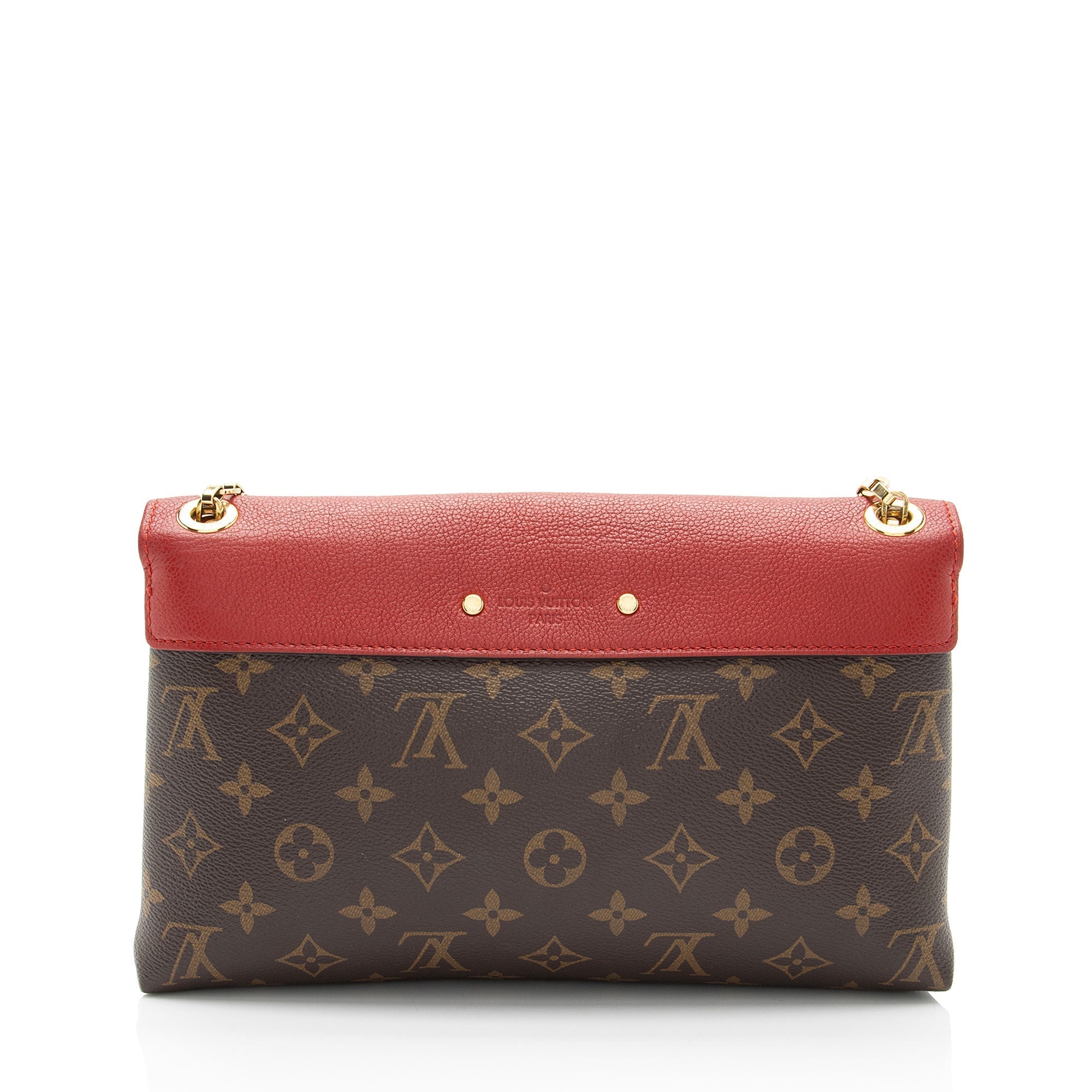 Louis Vuitton Monogram Canvas Pallas Chain Shoulder Bag (SHF-WhukwN)