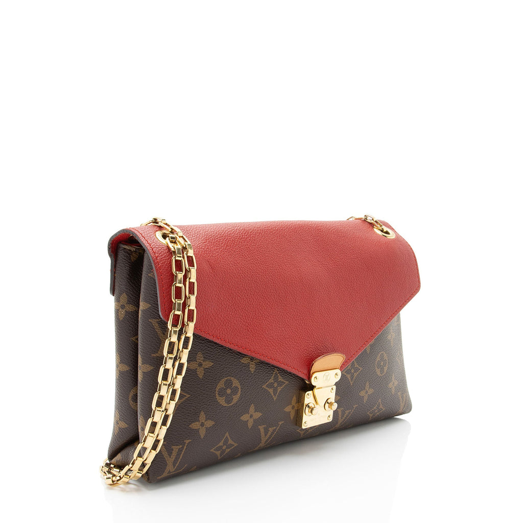 Louis Vuitton Monogram Canvas Pallas Chain Shoulder Bag (SHF-WhukwN)