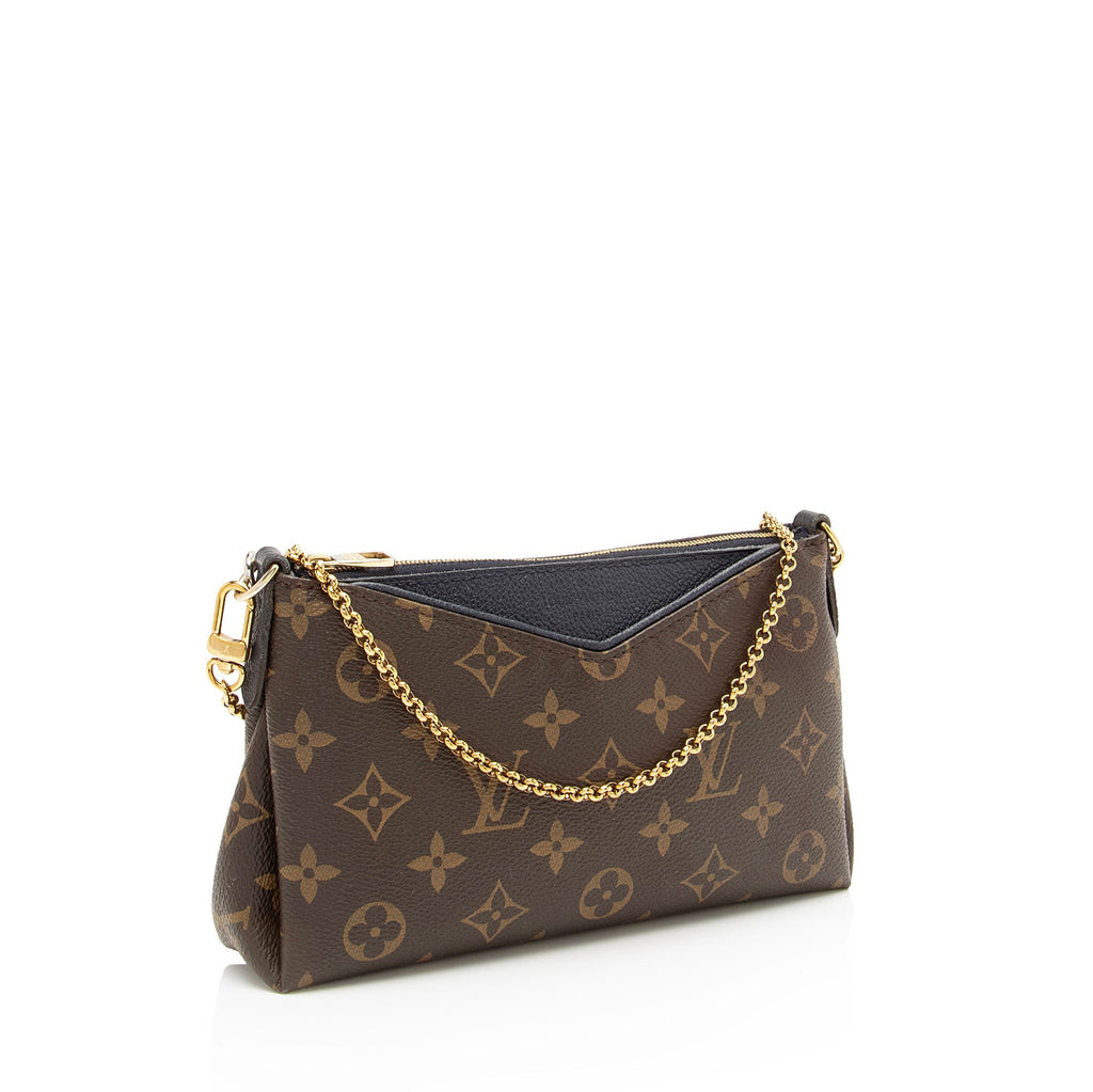 Louis Vuitton Monogram Canvas Pallas Clutch (SHF-Bnmf1s)