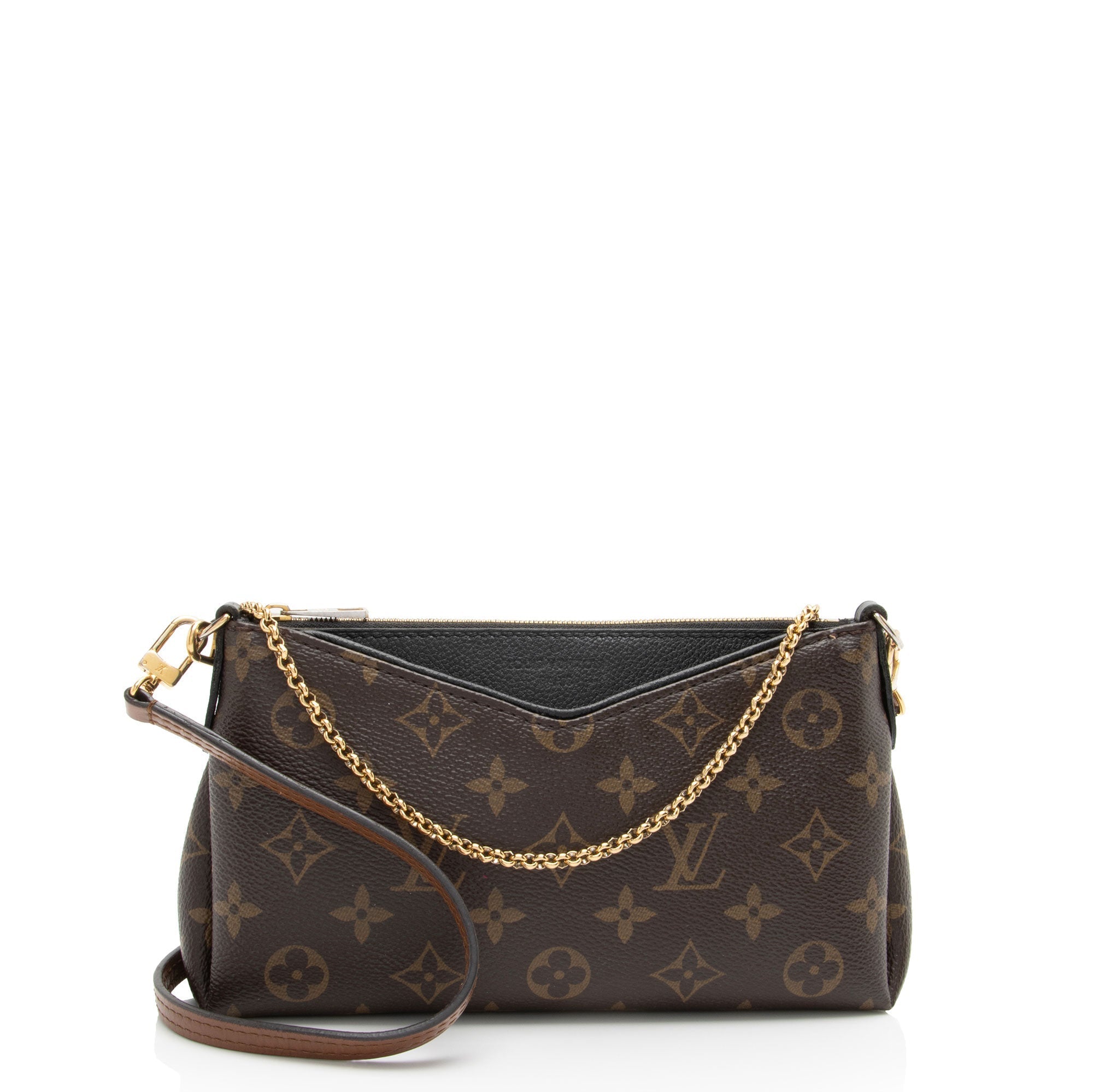 Louis Vuitton Monogram Canvas Pallas Clutch (SHF-0zekHn)