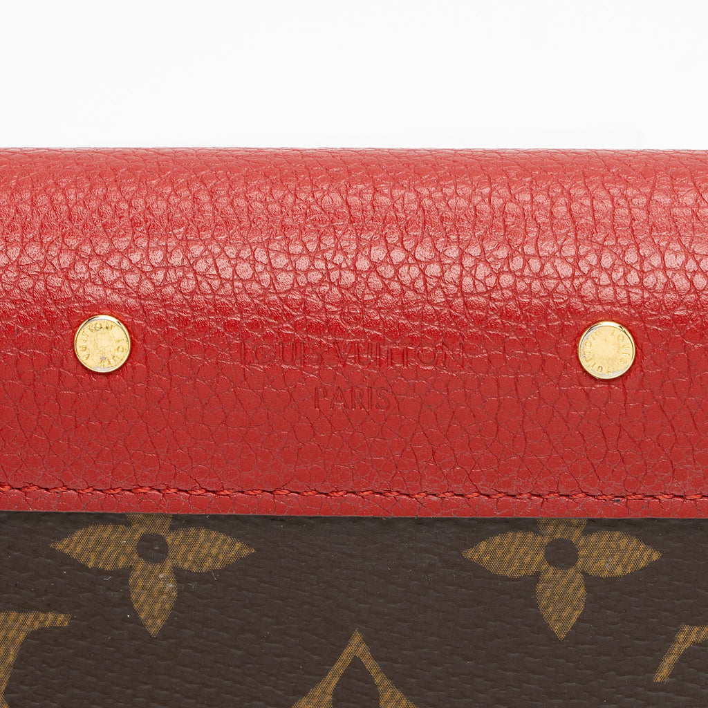 Louis Vuitton Monogram Canvas Pallas Wallet (SHF-1xCfL6)