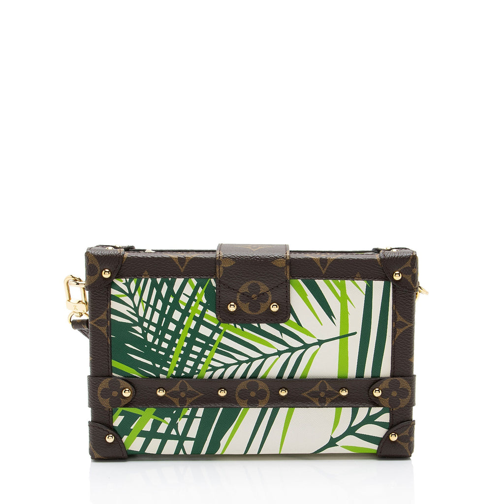 Louis Vuitton Monogram Canvas Palm Petite Malle Bag