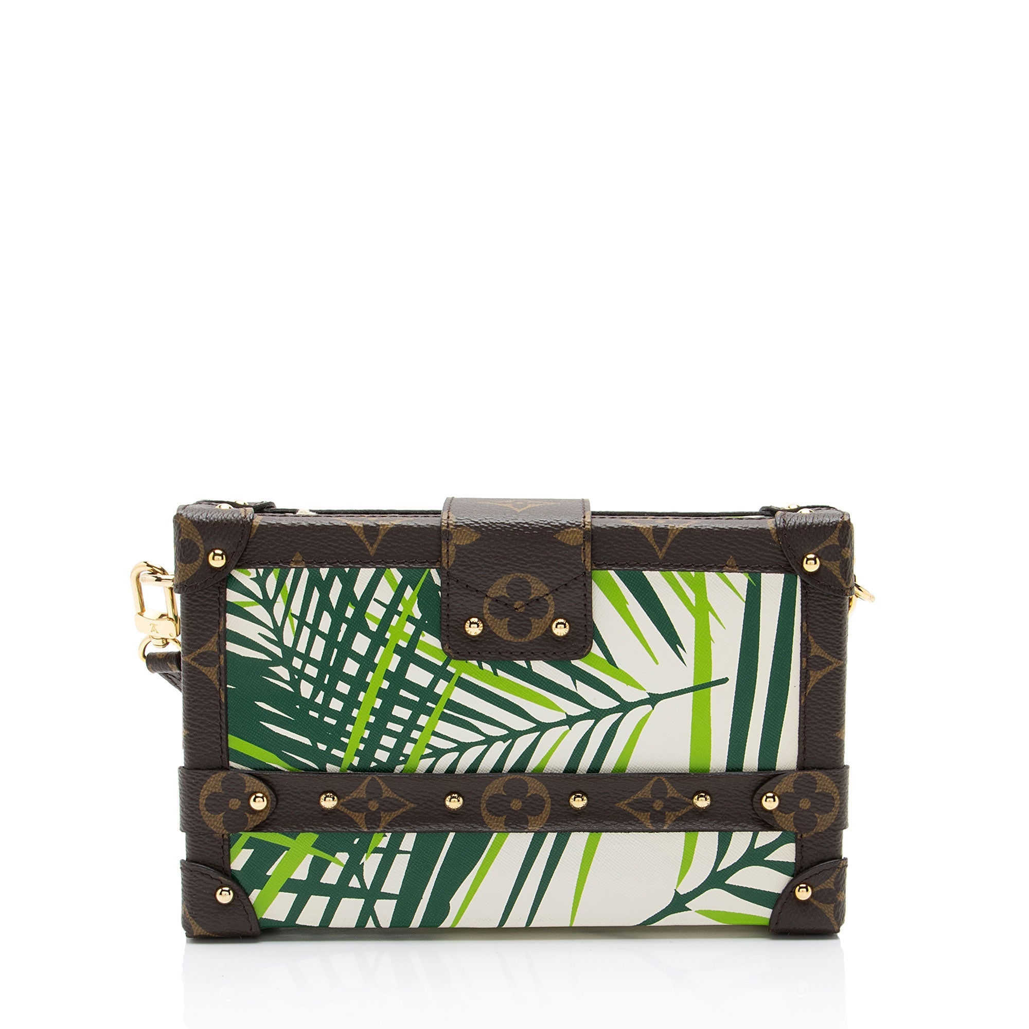 Louis Vuitton Monogram Canvas Palm Petite Malle Bag