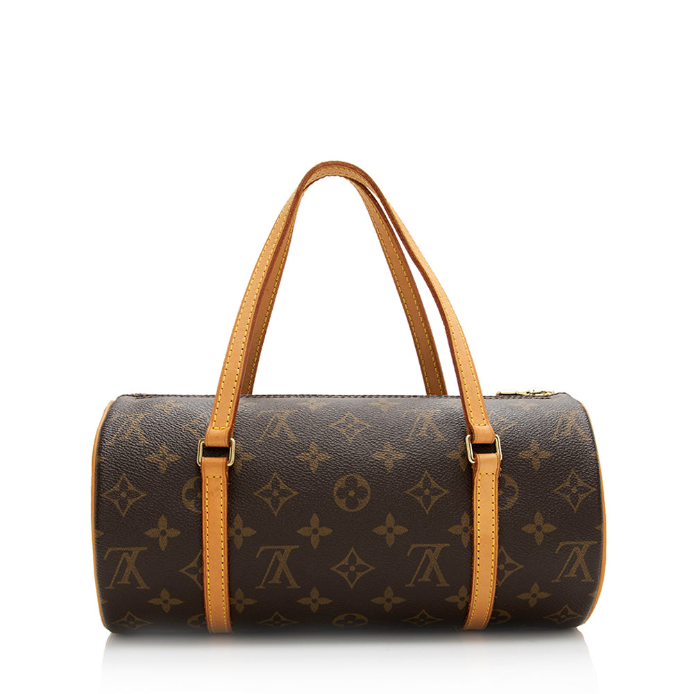 Louis Vuitton Monogram Canvas Papillon 26 Satchel (SHF-20446)