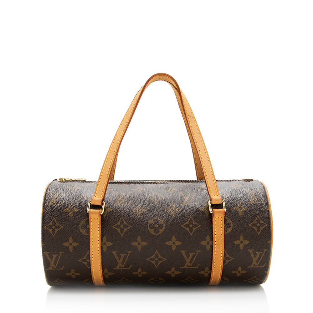 Louis Vuitton Monogram Canvas Papillon 26 Satchel (SHF-20446)