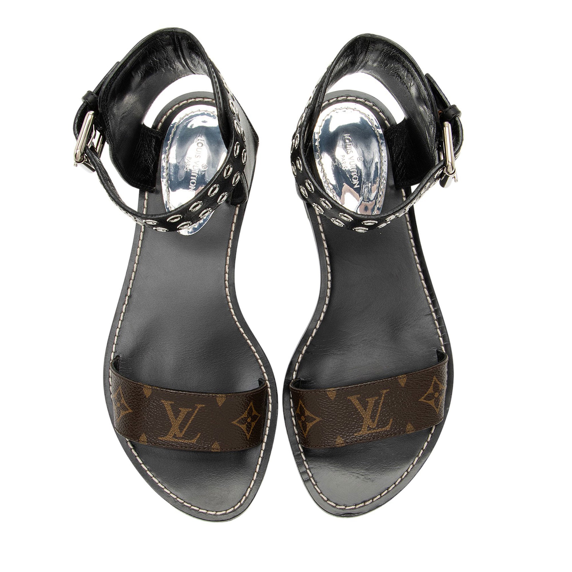 Louis Vuitton Monogram Canvas Passenger Sandals - Size 8 / 38