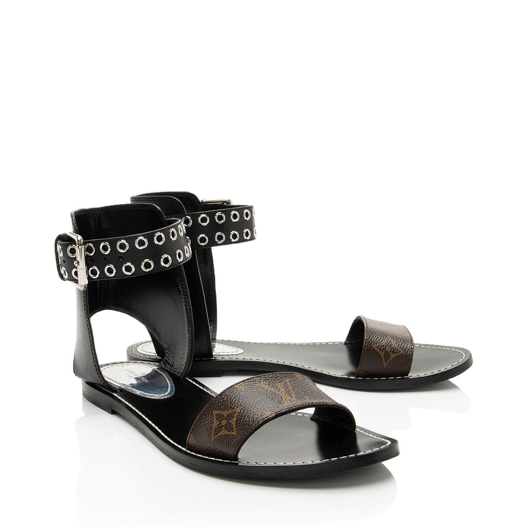 Louis Vuitton Monogram Canvas Passenger Sandals - Size 8 / 38