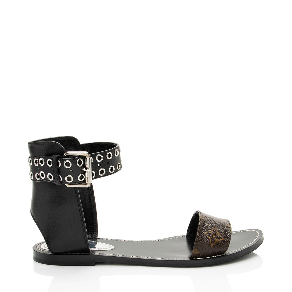 Louis Vuitton Monogram Canvas Passenger Sandals - Size 8 / 38