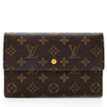 Louis Vuitton Monogram Canvas Passport Wallet (SHF-18693)