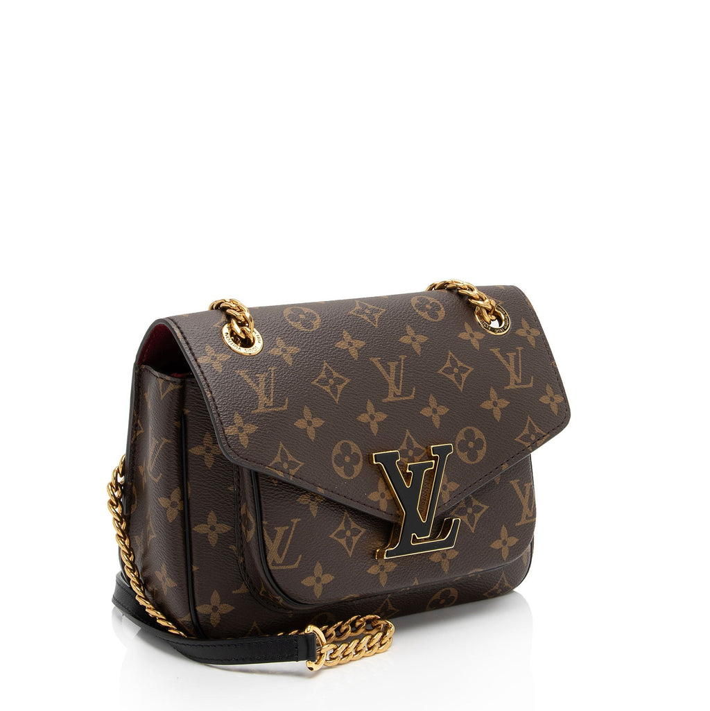 Louis Vuitton Monogram Canvas Passy Shoulder Bag (SHF-Cm87ct)