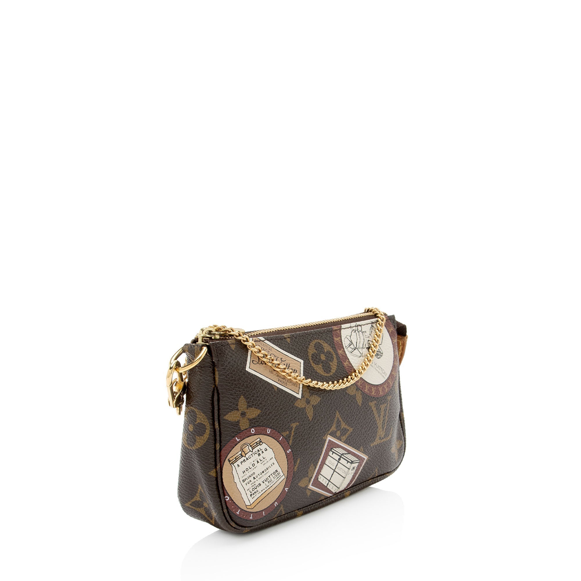 Louis Vuitton Limited Edition Monogram Canvas Patches Mini Pochette Accessoires (SHF-IKxVzn)