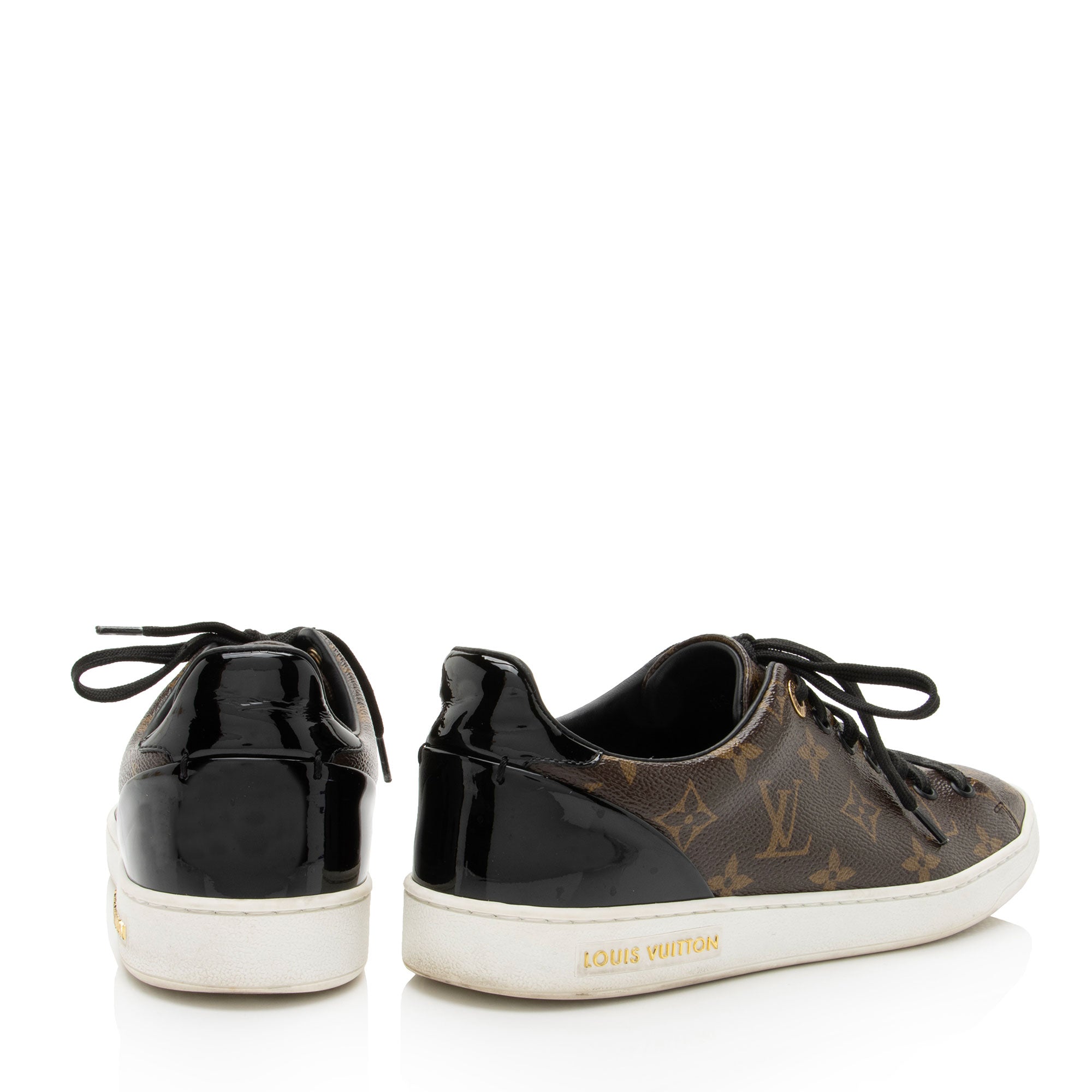 Louis Vuitton Monogram Canvas Patent Leather Front Row Sneakers - Size 9 / 39