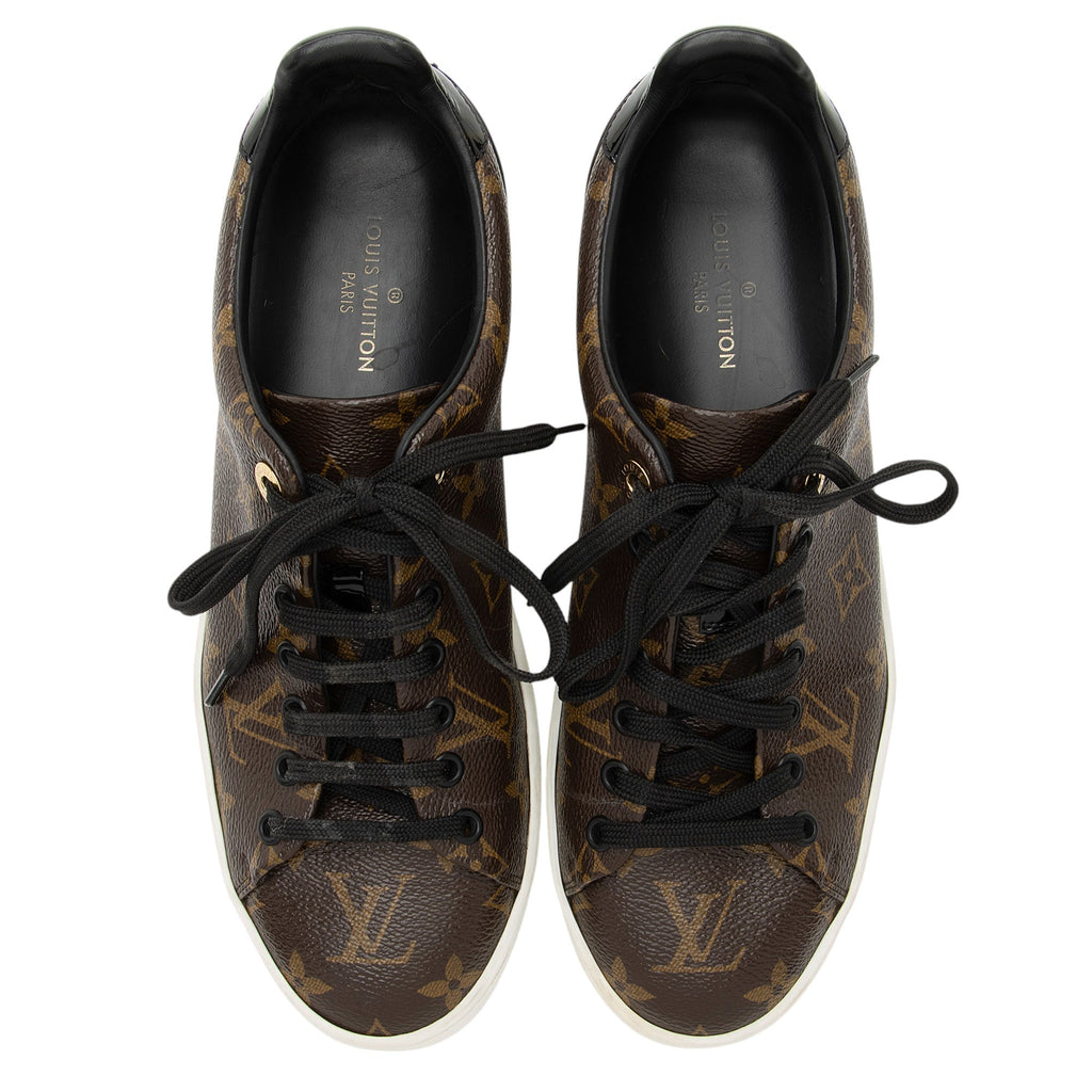 Louis Vuitton Monogram Canvas Patent Leather Front Row Sneakers - Size 9 / 39