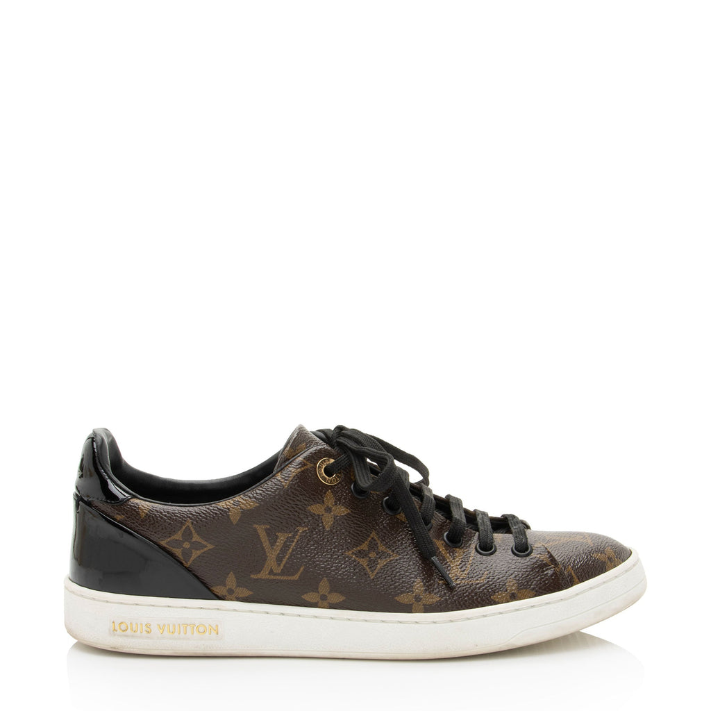 Louis Vuitton Monogram Canvas Patent Leather Front Row Sneakers - Size 9 / 39