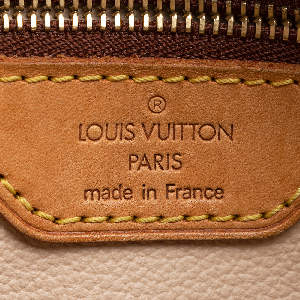 Louis Vuitton Monogram Canvas Petit Bucket Tote (SHF-21305)