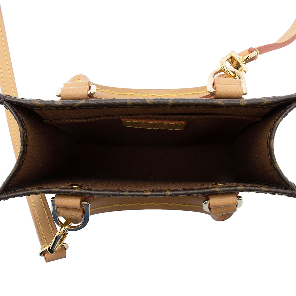 Louis Vuitton Monogram Canvas Petit Sac Plat Shoulder Bag (SHF-Vkwlcf)