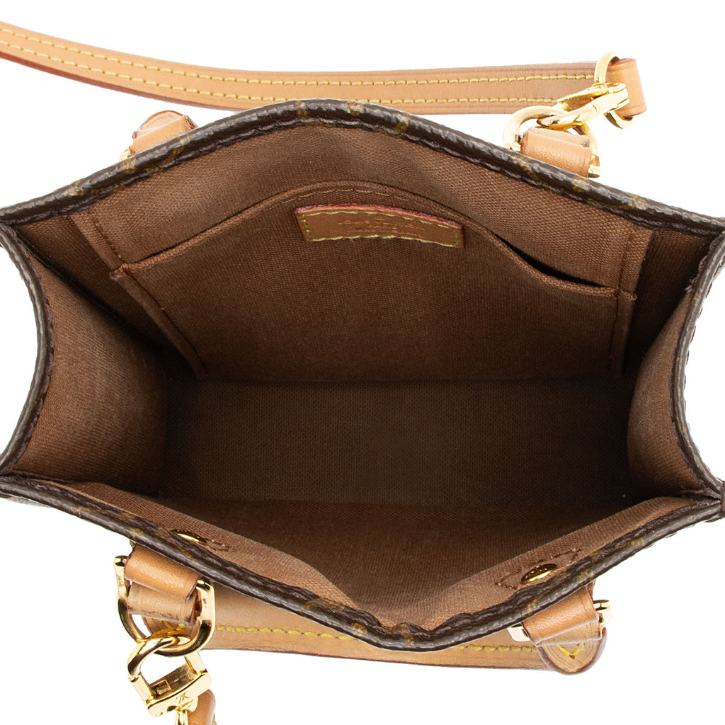 Louis Vuitton Monogram Canvas Petit Sac Plat Shoulder Bag (SHF-K9Hgyy)