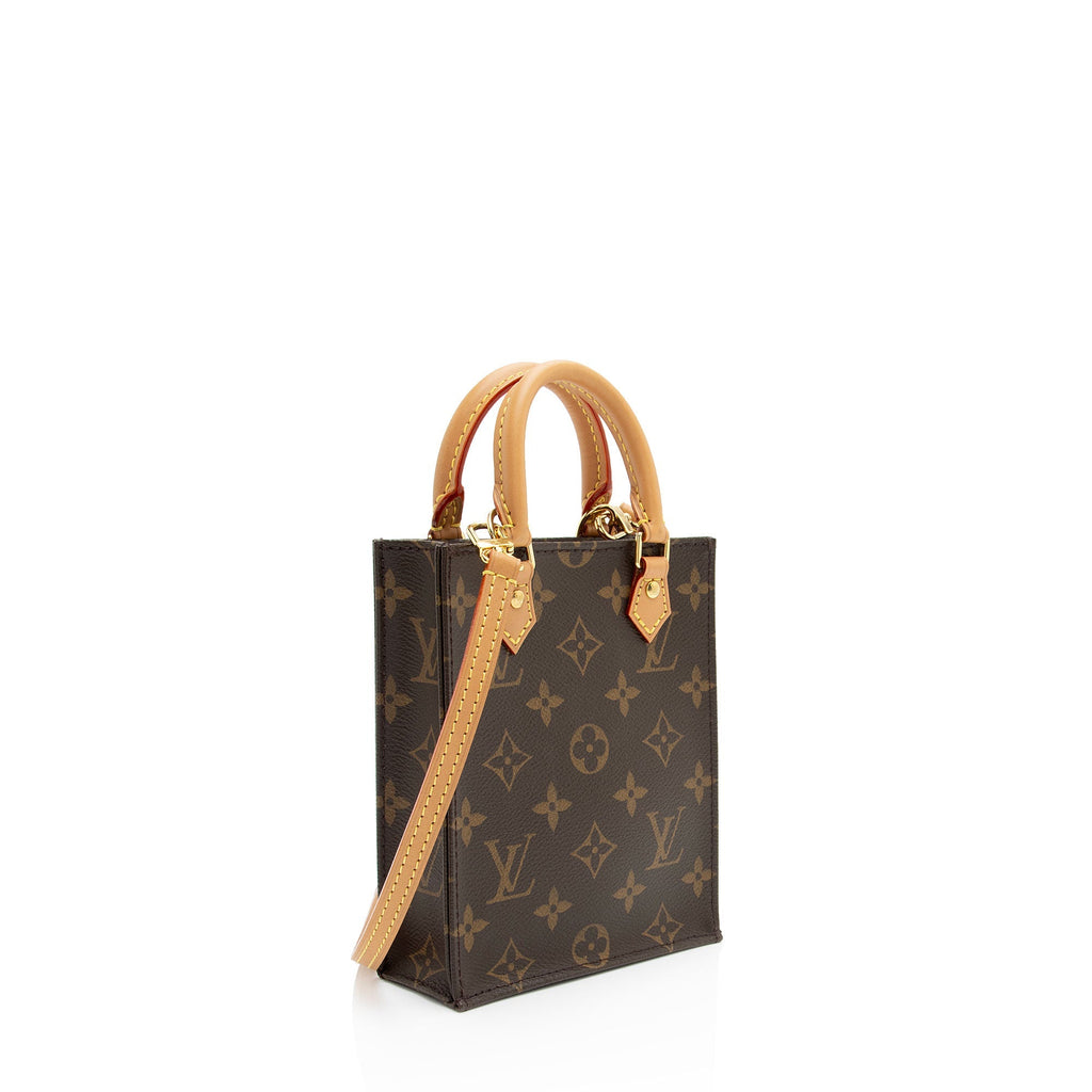 Louis Vuitton Monogram Canvas Petit Sac Plat Shoulder Bag (SHF-DPlW0S)